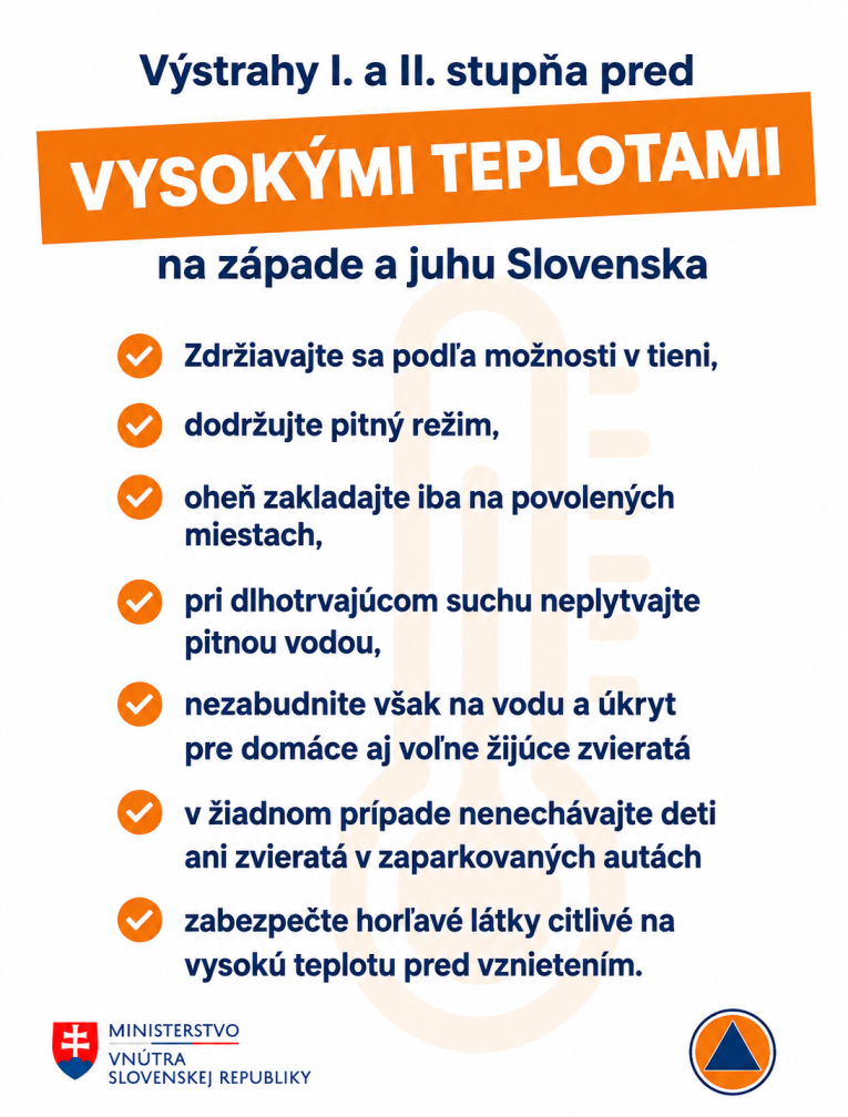 vysoké teploty plagát