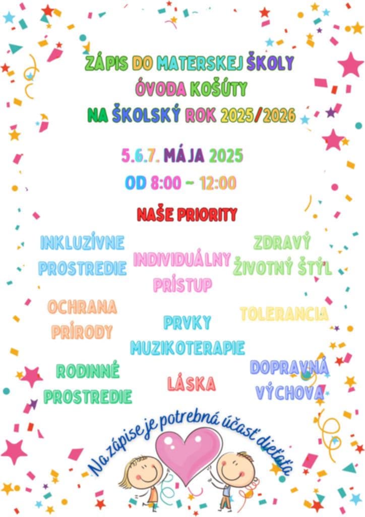 Zápis do materskej školy