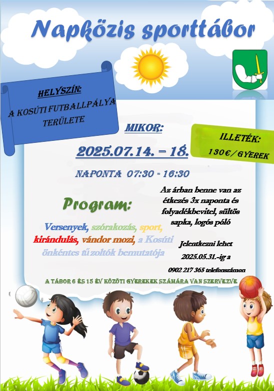 Napkozis sporttábor